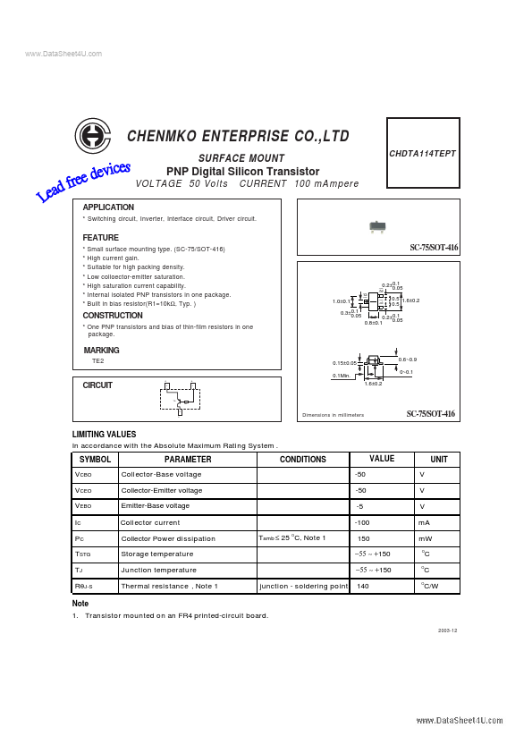 CHDTA114TEPT