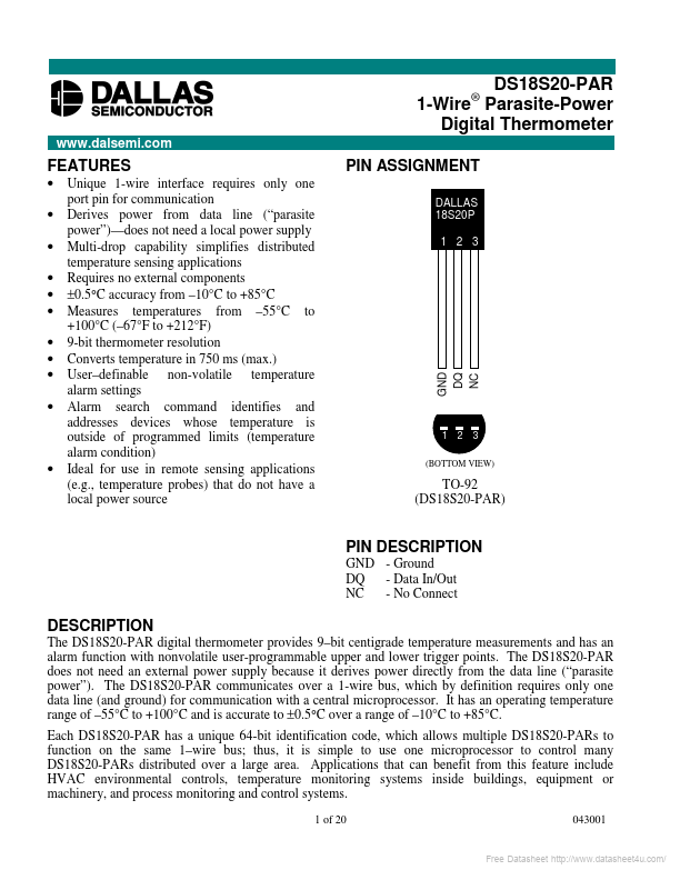 DS18S20-PAR