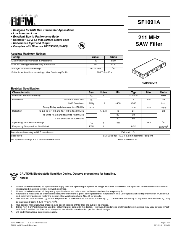 SF1091A