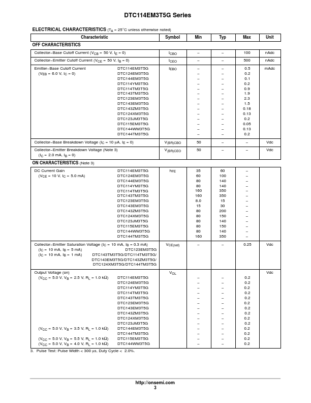 DTC114YM3T5G