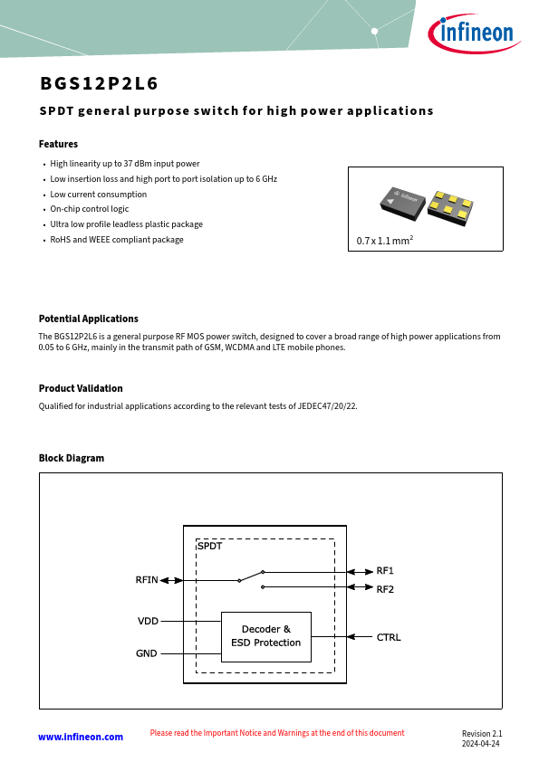 BGS12P2L6 Datasheet Preview