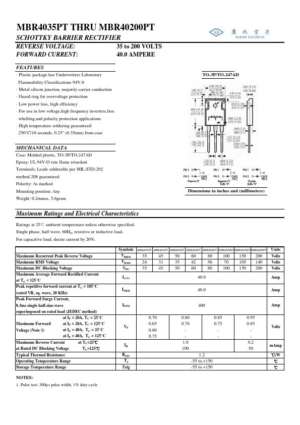 MBR4080PT