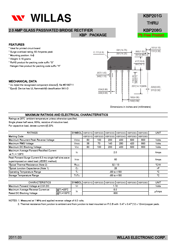 KBP206G