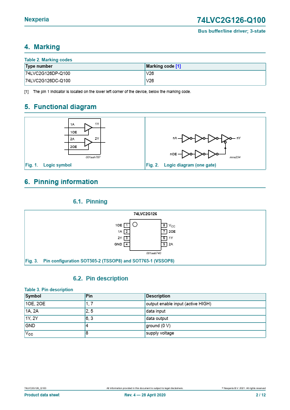 74LVC2G126-Q100