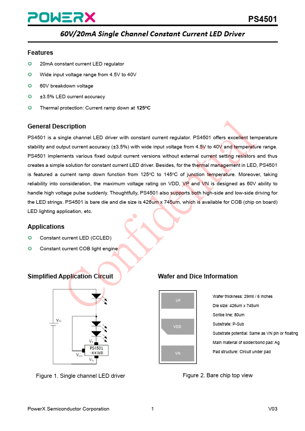 PS4501 Datasheet Preview