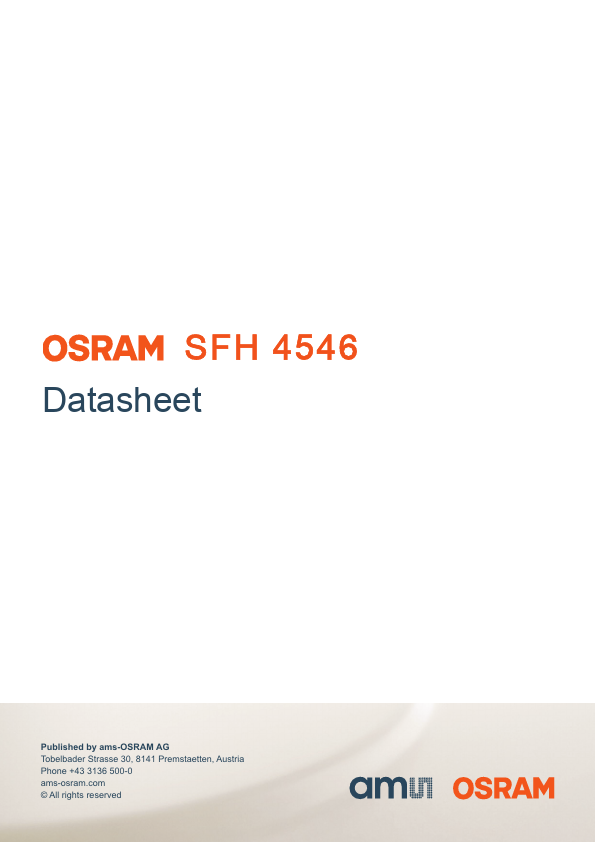 SFH4546 High Power Infrared Emitter by OSRAM - Datasheet Preview