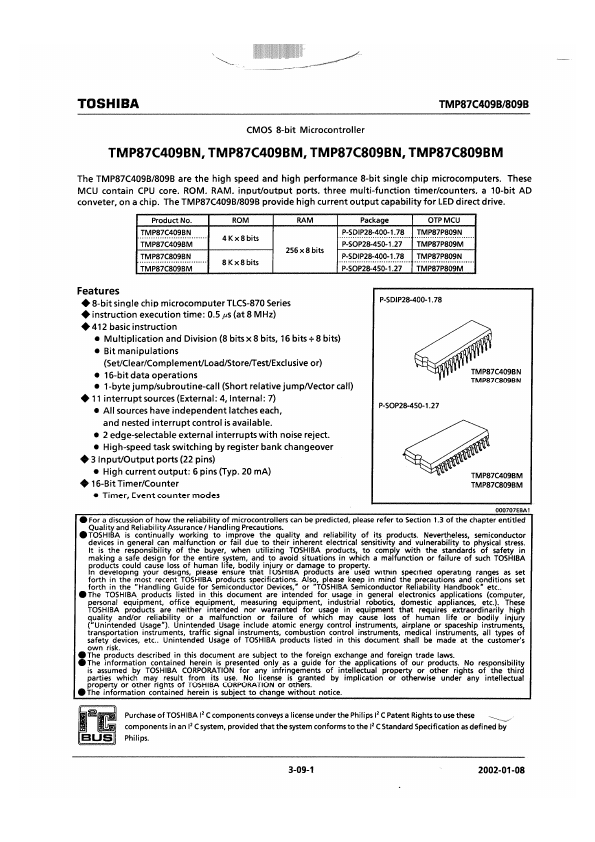 TMP87C809BM