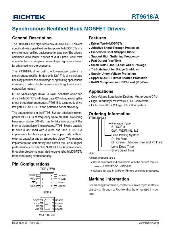 RT9618 Datasheet Preview