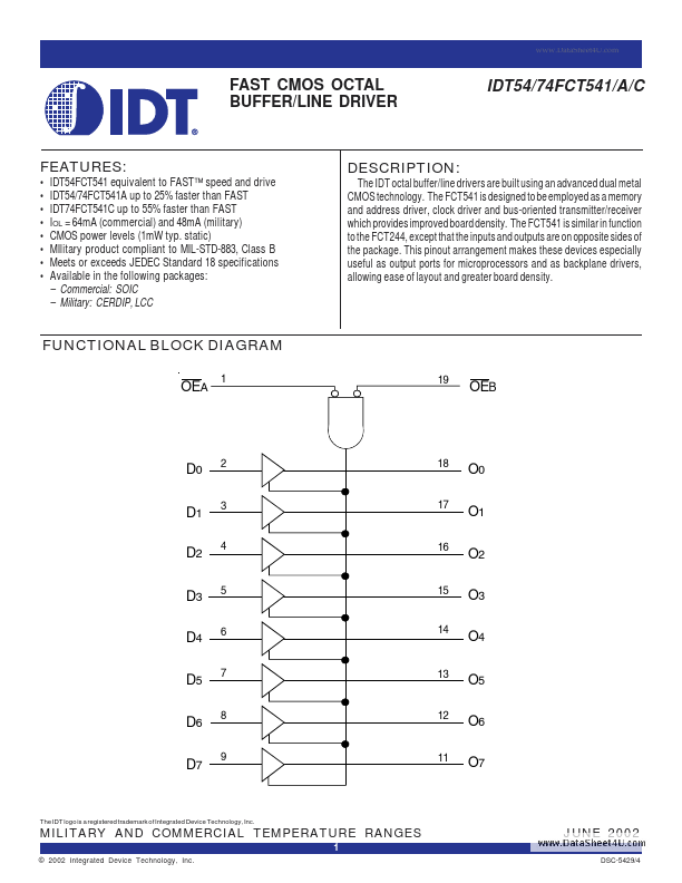 IDT54FCT541A