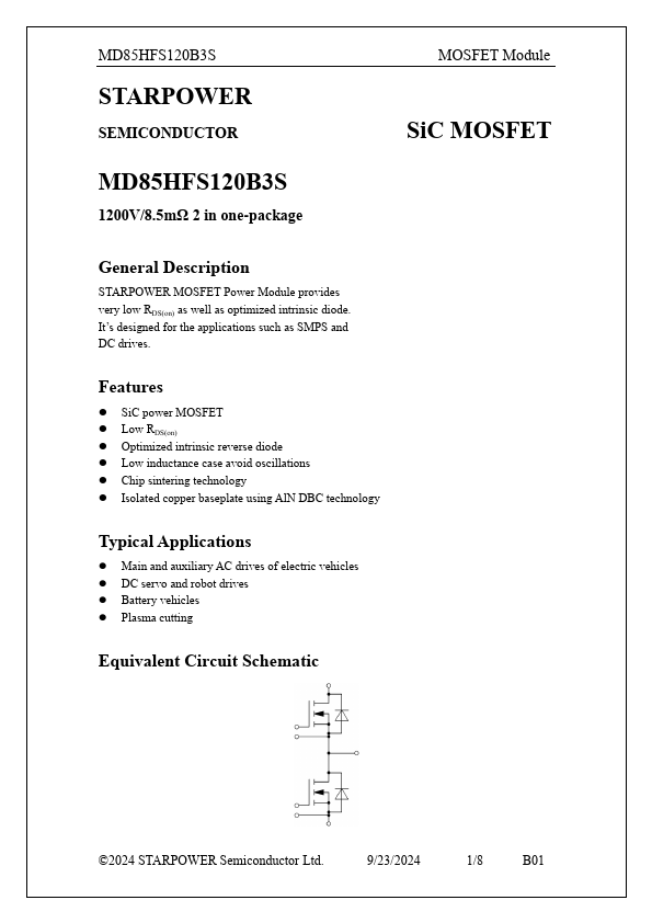 MD85HFS120B3S Datasheet Preview