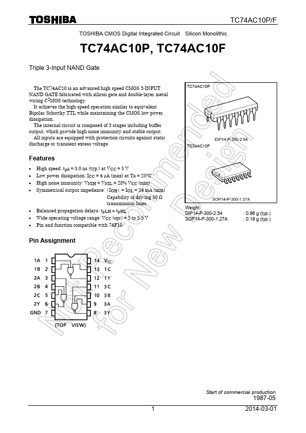 TC74AC10P