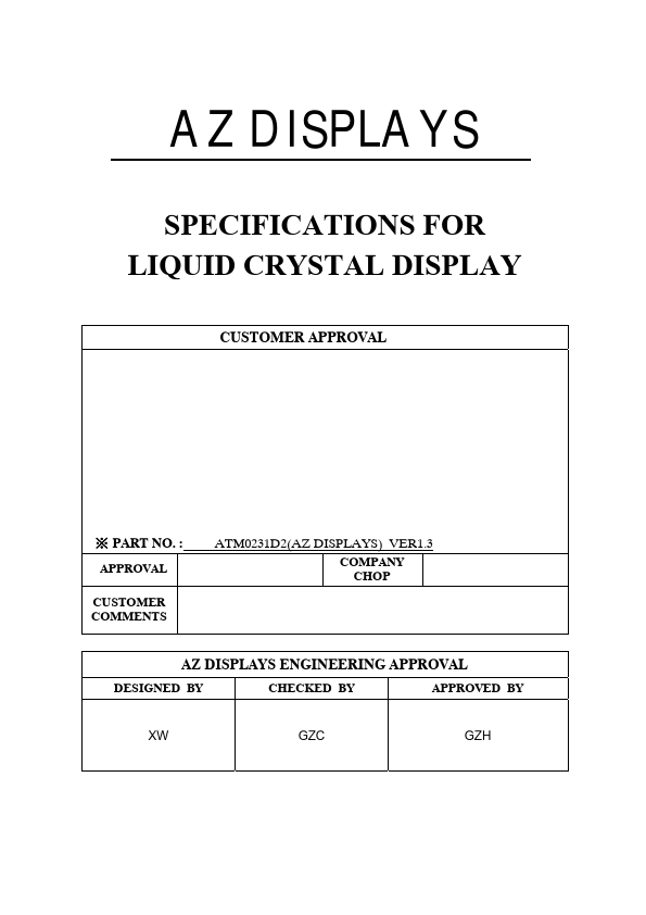 ATM0231D2 Datasheet Preview