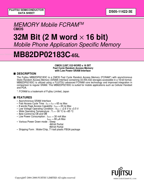 MB82DP02183C-65L