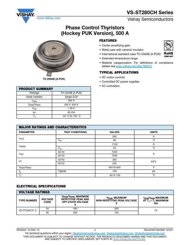 VS-ST280CH06C0