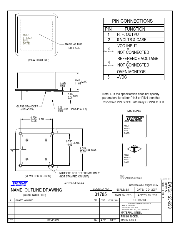 OCXO-143-1000