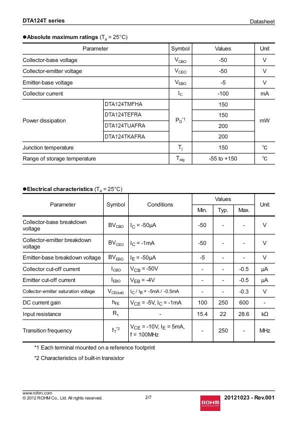 DTA124TMFHA