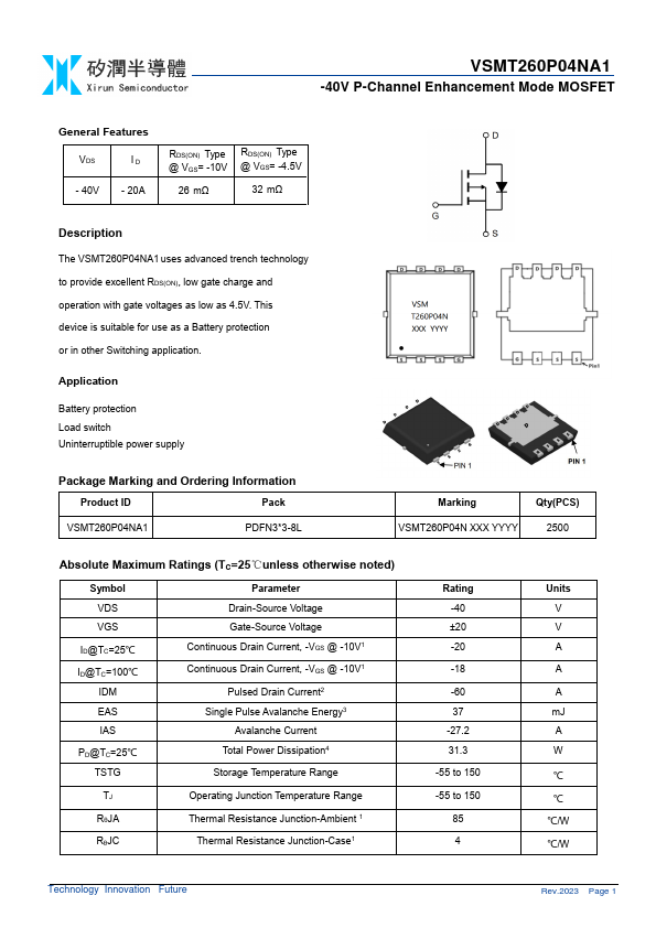 VSMT260P04NA1 Datasheet Preview
