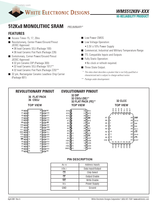 WMS512K8V-xxx