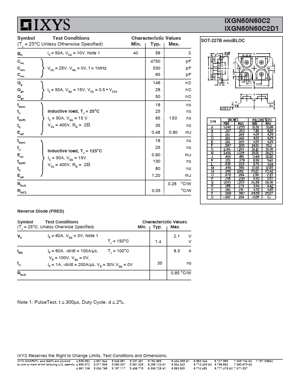 IXGN60N60C2