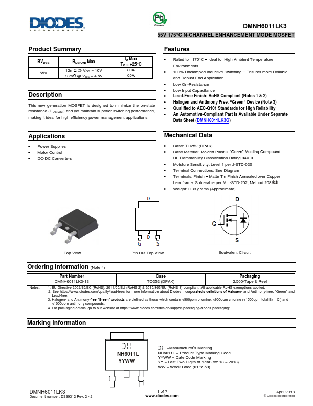 DMNH6011LK3