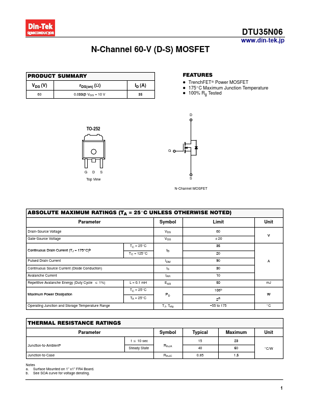 DTU35N06