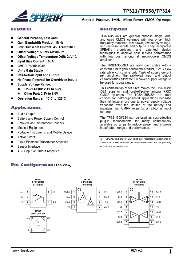 TP324 Datasheet Preview