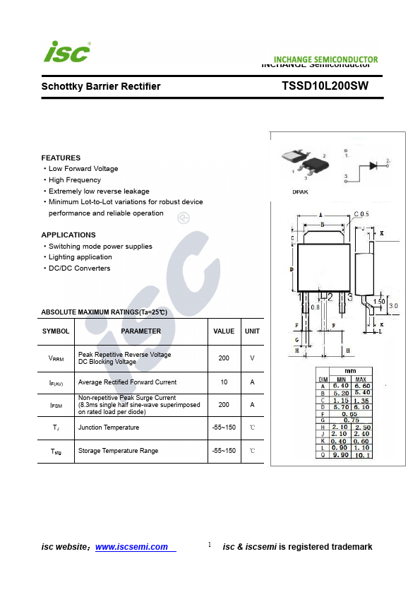 TSSD10L200SW