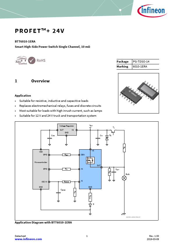 BTT6010-1ERA Datasheet Preview
