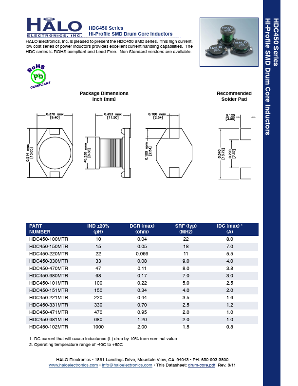 HDC140-101MTR