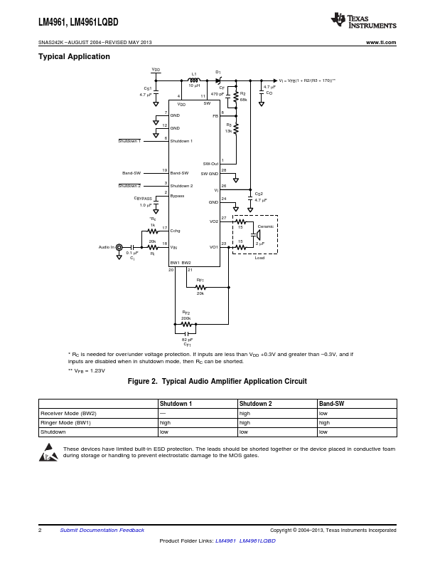 LM4961LQBD