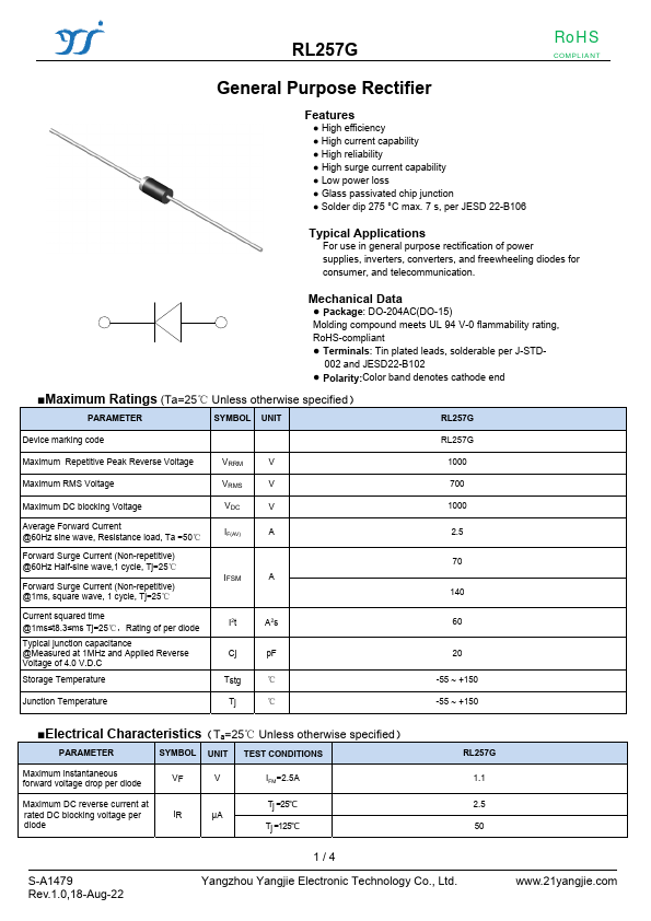 RL257G Datasheet Preview