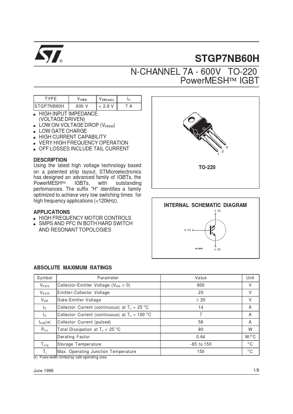 STGP7NB60H