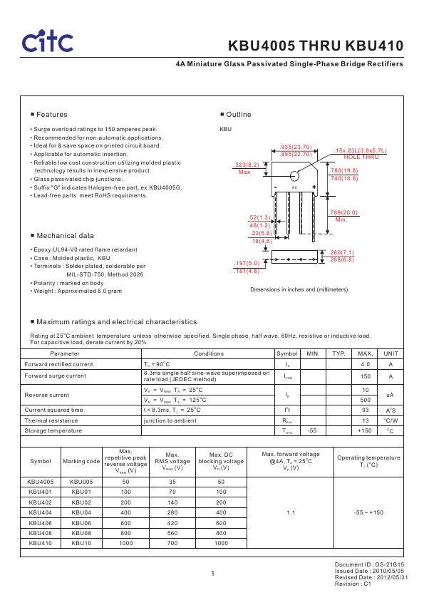 KBU410