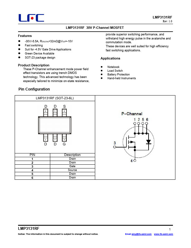 LMP3131RF Datasheet Preview