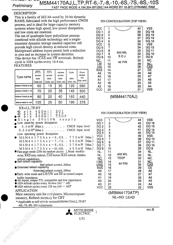 M5M44170AJ-7