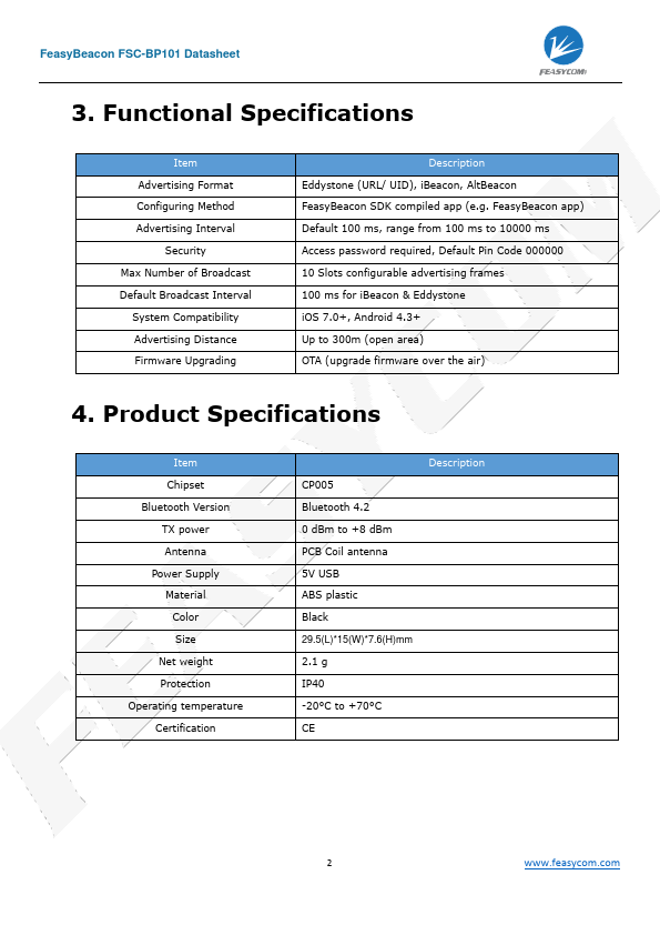 FSC-BP101