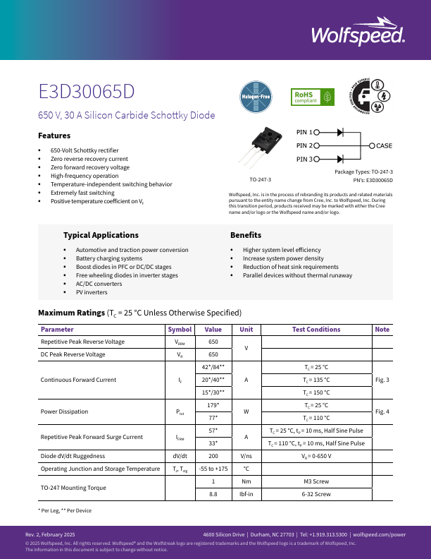 E3D30065D Datasheet Preview