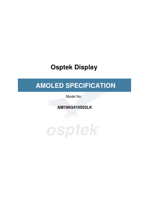 AM196Q410502LK Datasheet Preview