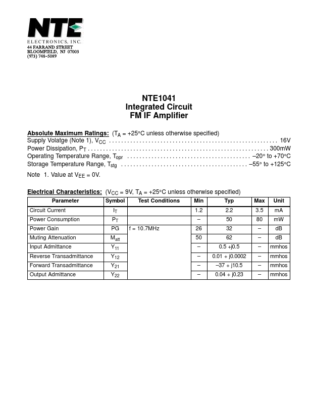 NTE1041