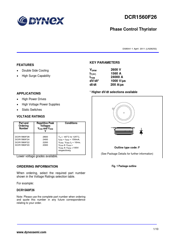 DCR1560F26