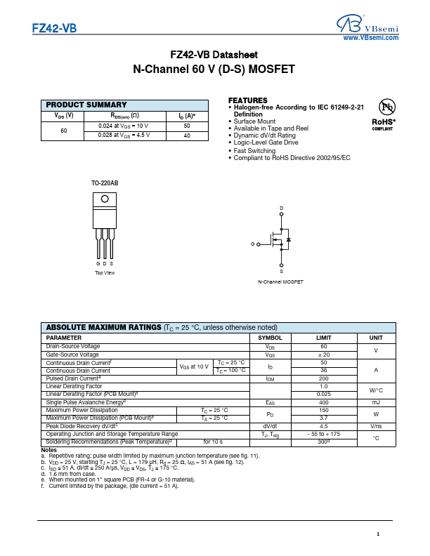 FZ42 Datasheet Preview