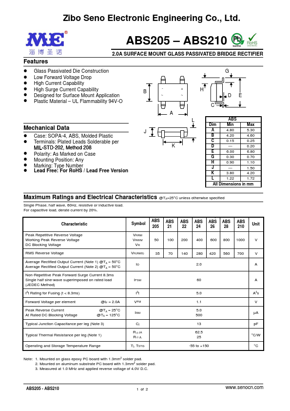 ABS210 Datasheet Preview
