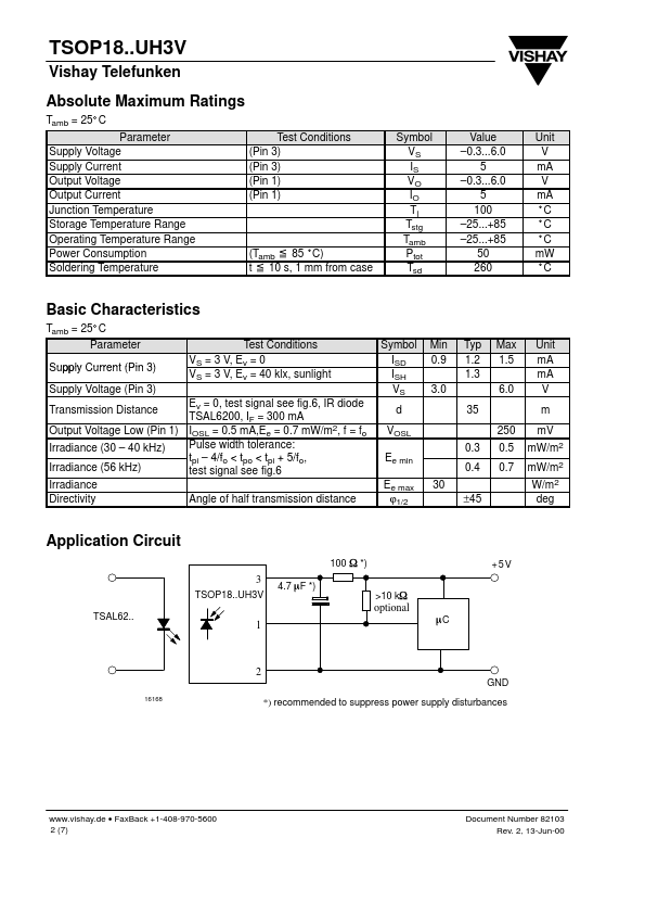 TSOP1833UH3V