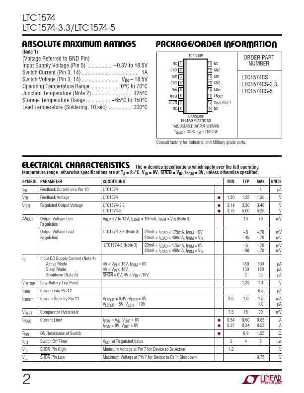 LTC1574-3.3