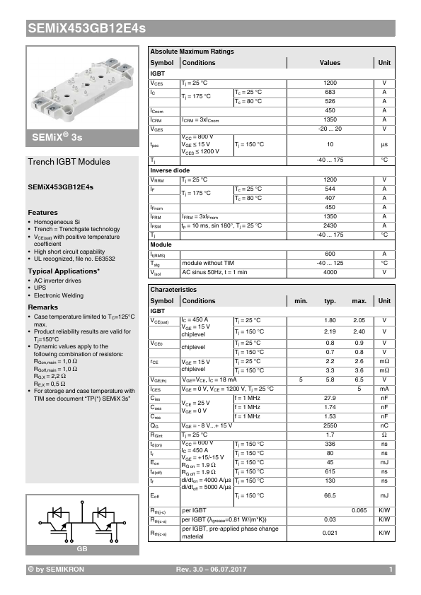 SEMIX453GB12E4S