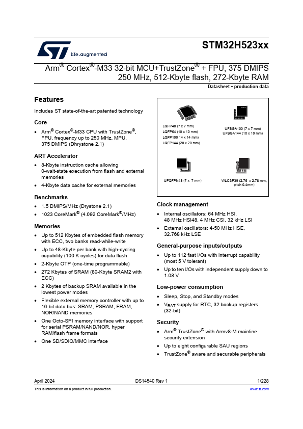 STM32H523HE