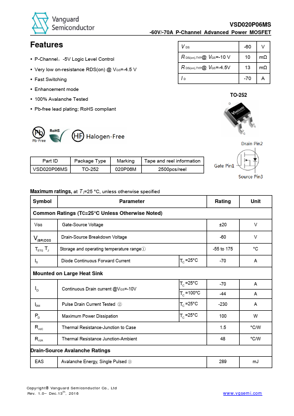 VSD020P06MS