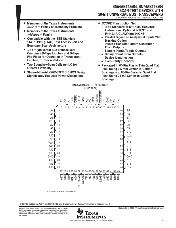 SN54ABT18504