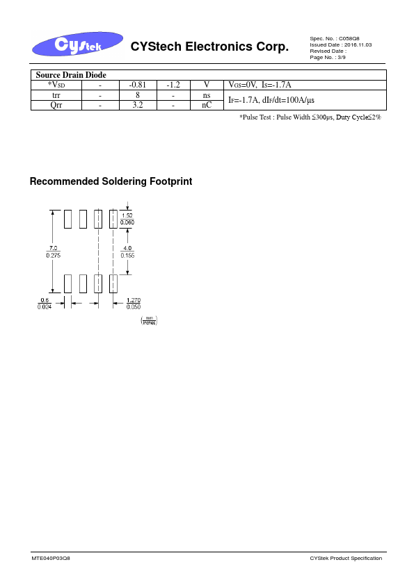 MTE040P03Q8