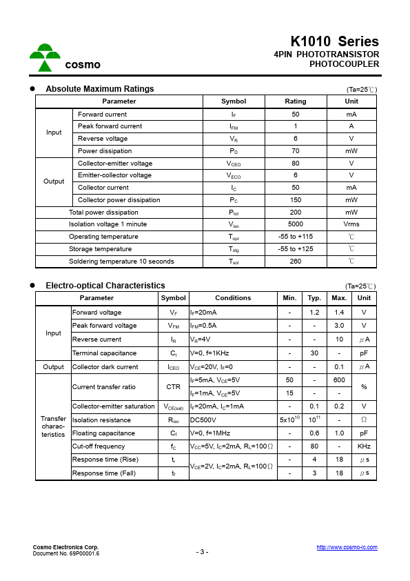 datasheet Preview Page 3